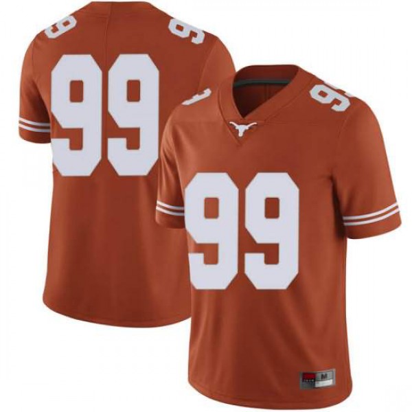 Mens University of Texas #99 Rob Cummins Limited Official Jersey Orange